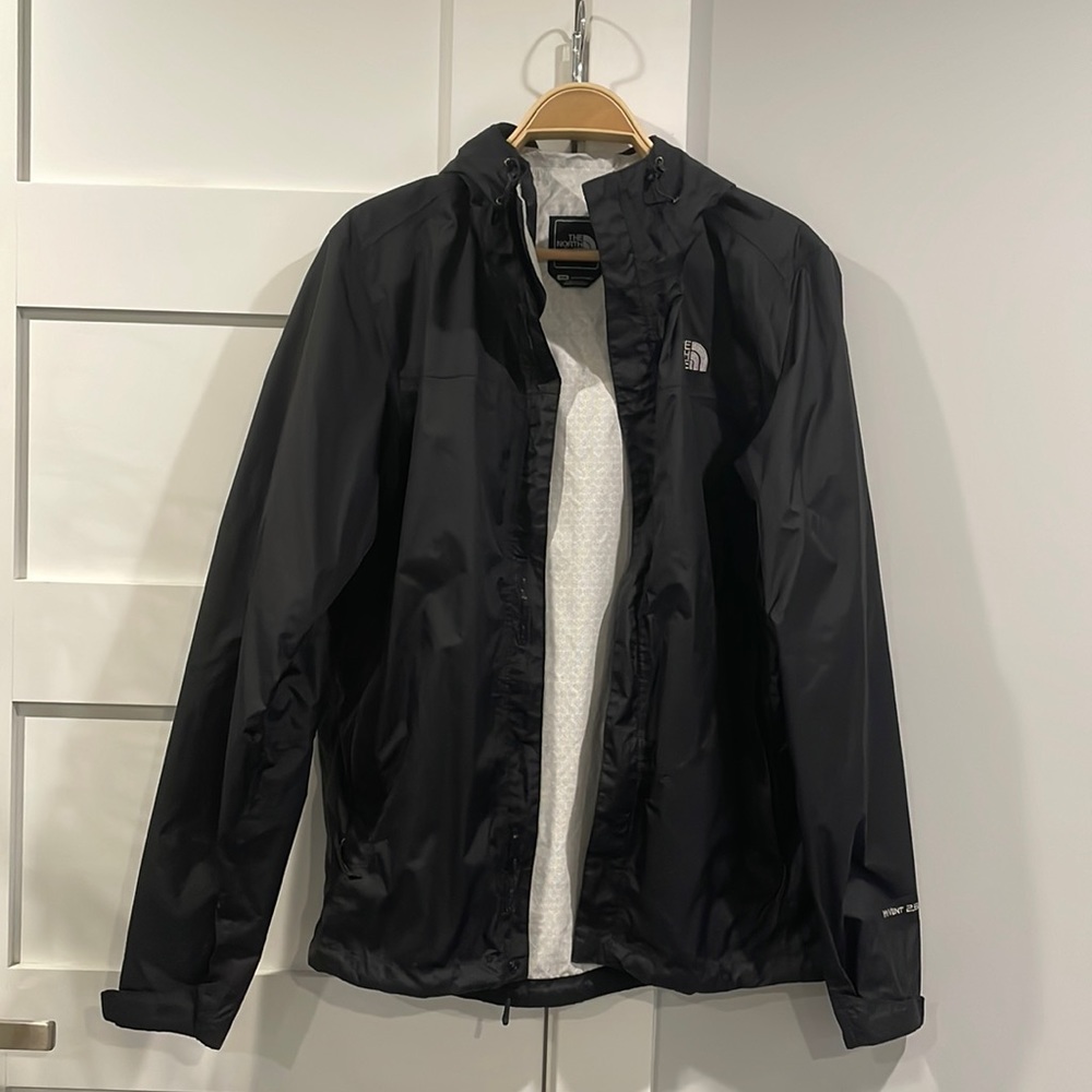 North Face Rain Jacket - Black, Medium